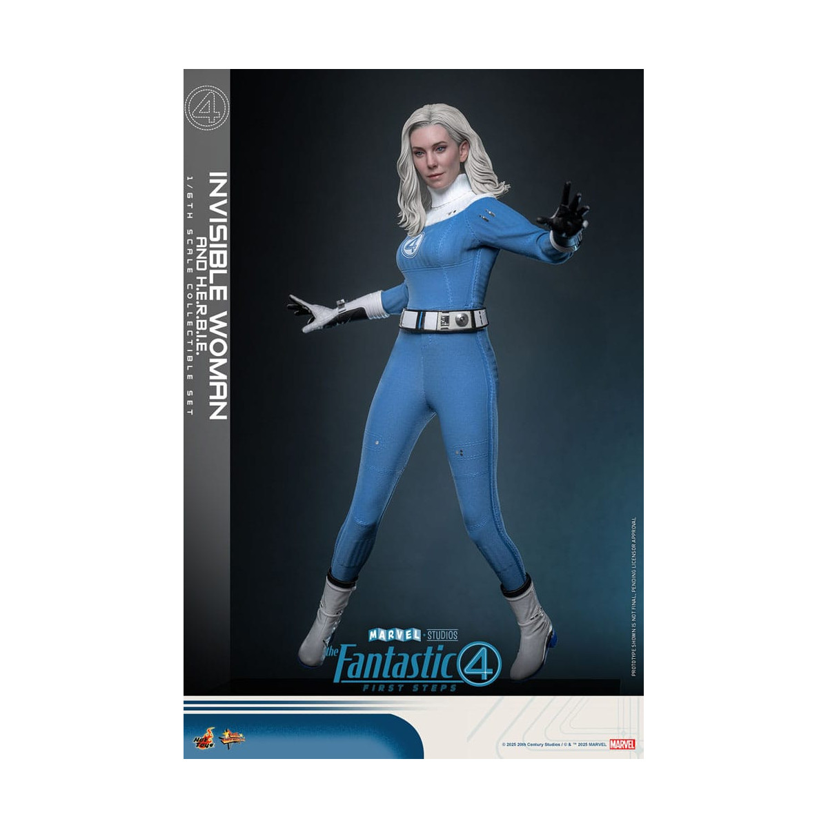 Hot Toys Marvel - Fantastic Four: First Steps - Mujer Invisible y H.E.R.B.I.E. MMS 1/6 - Sue Storm