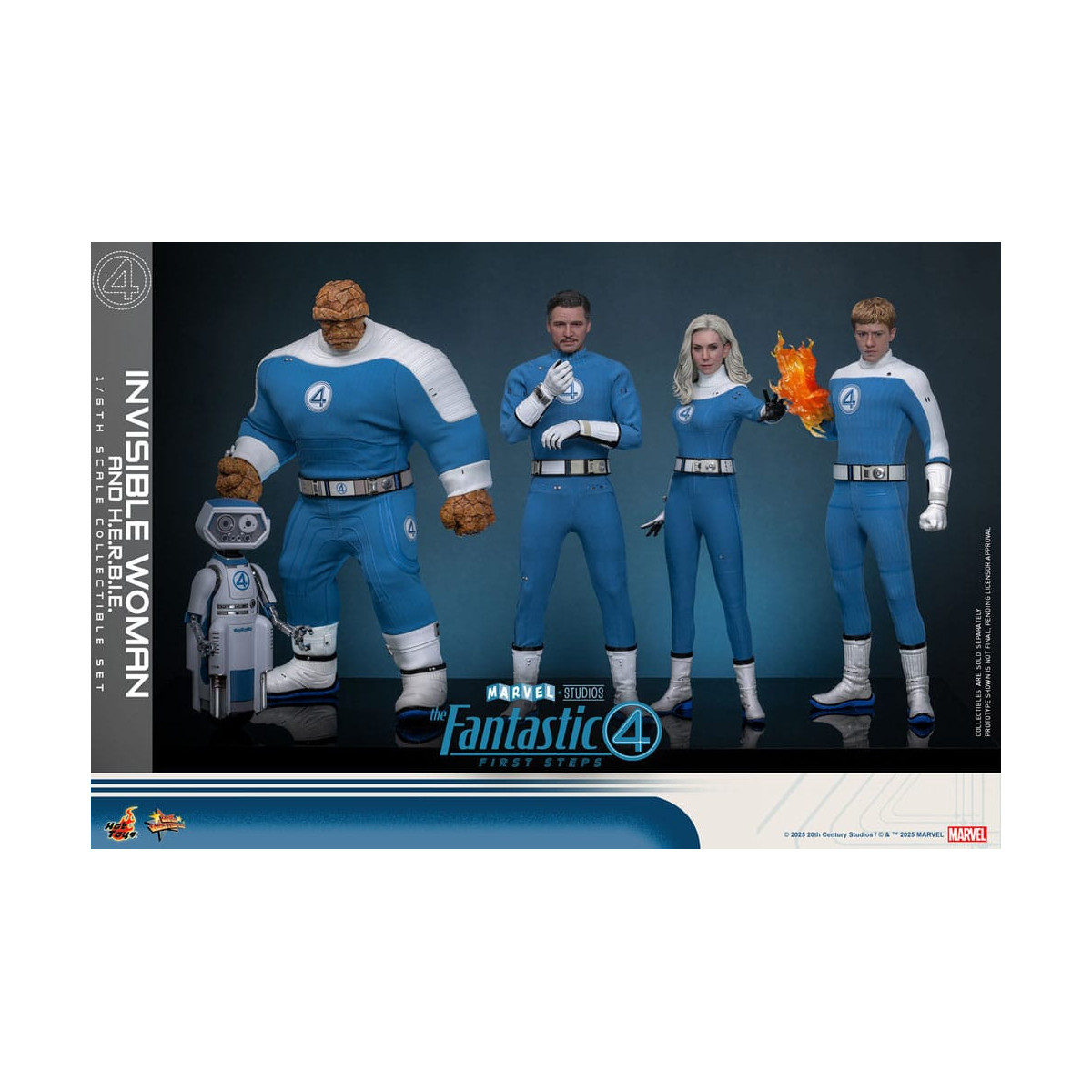Hot Toys Marvel - Fantastic Four: First Steps - Mujer Invisible y H.E.R.B.I.E. MMS 1/6 - Sue Storm