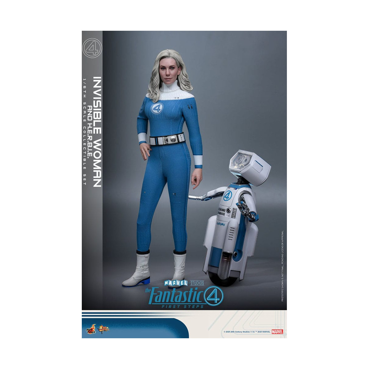 Hot Toys Marvel - Fantastic Four: First Steps - Mujer Invisible y H.E.R.B.I.E. MMS 1/6 - Sue Storm