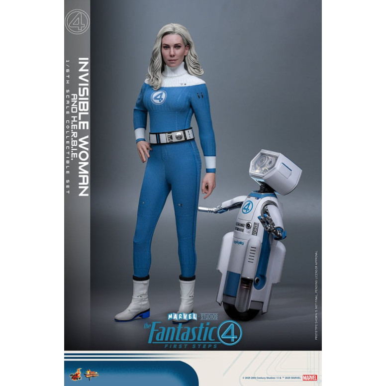 Hot Toys Marvel - Fantastic Four: First Steps - Mujer Invisible y H.E.R.B.I.E. MMS 1/6 - Sue Storm