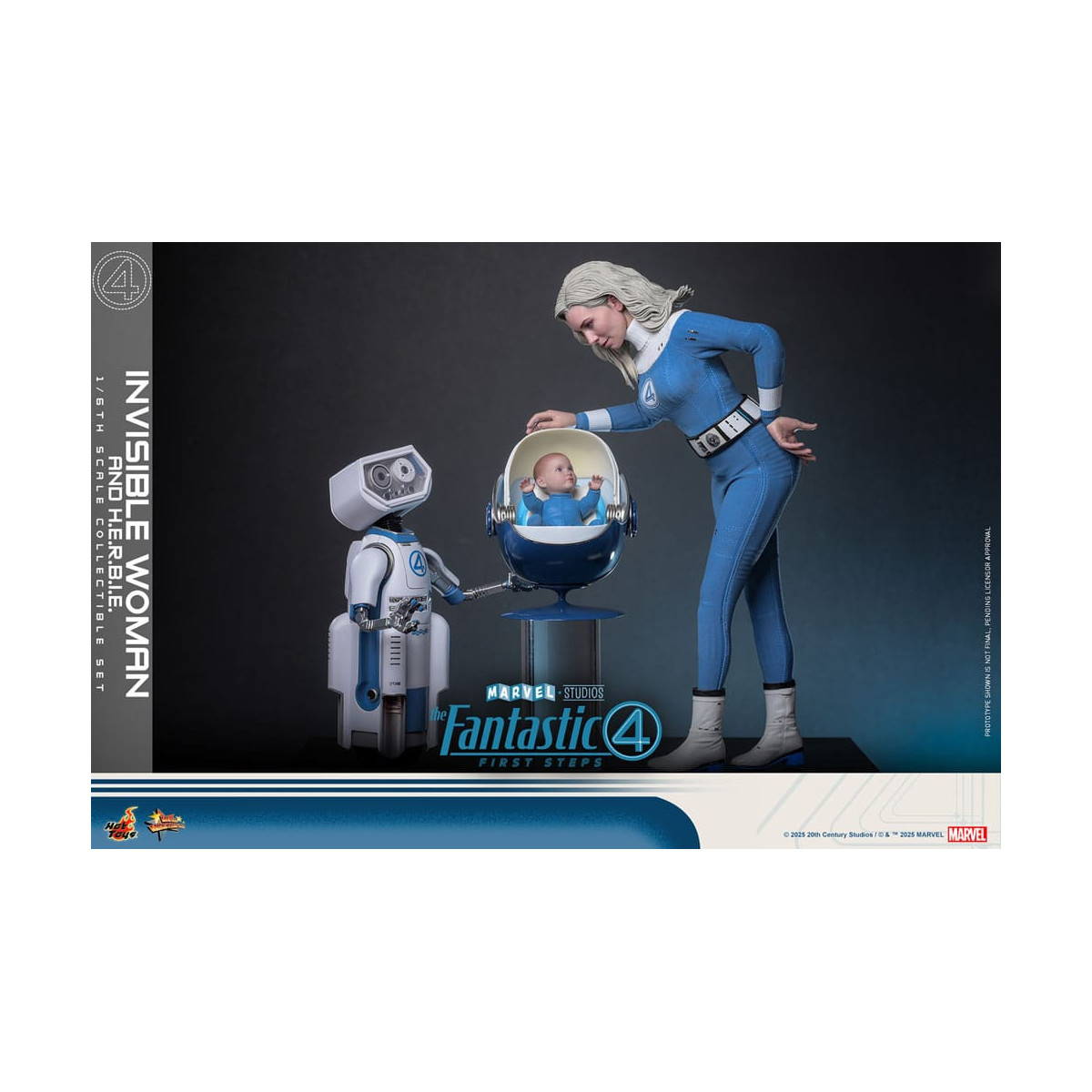 Hot Toys Marvel - Fantastic Four: First Steps - Mujer Invisible y H.E.R.B.I.E. MMS 1/6 - Sue Storm