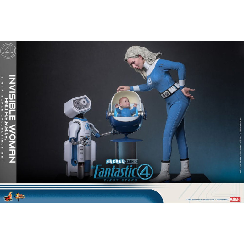 Hot Toys Marvel - Fantastic Four: First Steps - Mujer Invisible y H.E.R.B.I.E. MMS 1/6 - Sue Storm