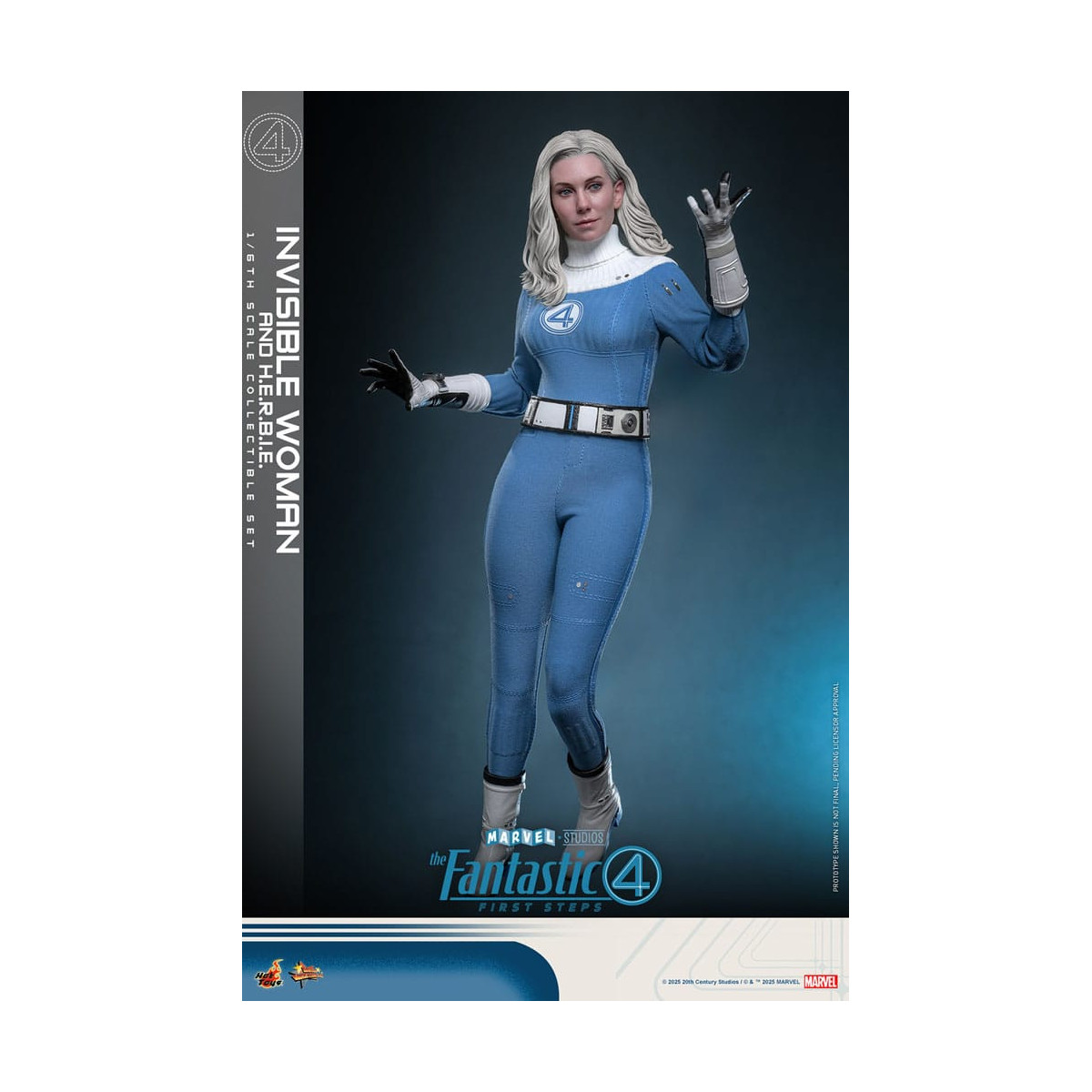 Hot Toys Marvel - Fantastic Four: First Steps - Mujer Invisible y H.E.R.B.I.E. MMS 1/6 - Sue Storm