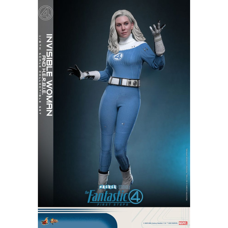 Hot Toys Marvel - Fantastic Four: First Steps - Mujer Invisible y H.E.R.B.I.E. MMS 1/6 - Sue Storm