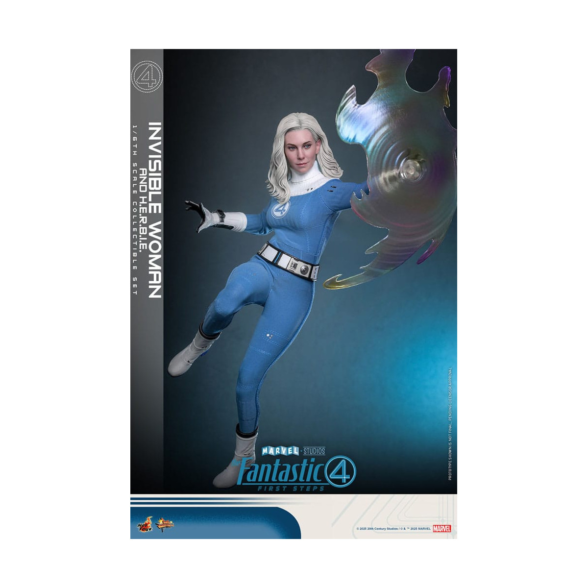 Hot Toys Marvel - Fantastic Four: First Steps - Mujer Invisible y H.E.R.B.I.E. MMS 1/6 - Sue Storm