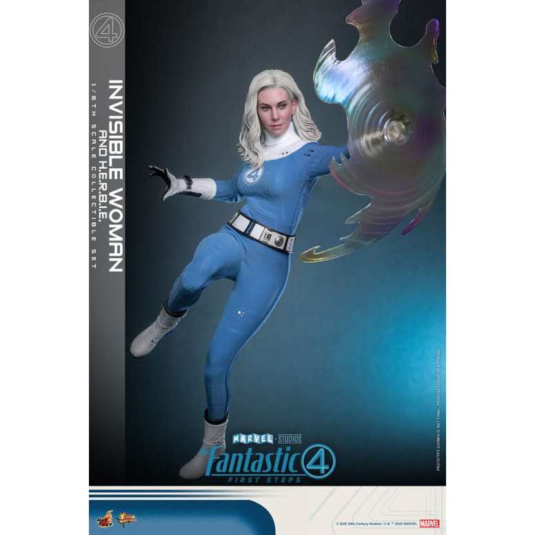 Hot Toys Marvel - Fantastic Four: First Steps - Mujer Invisible y H.E.R.B.I.E. MMS 1/6 - Sue Storm