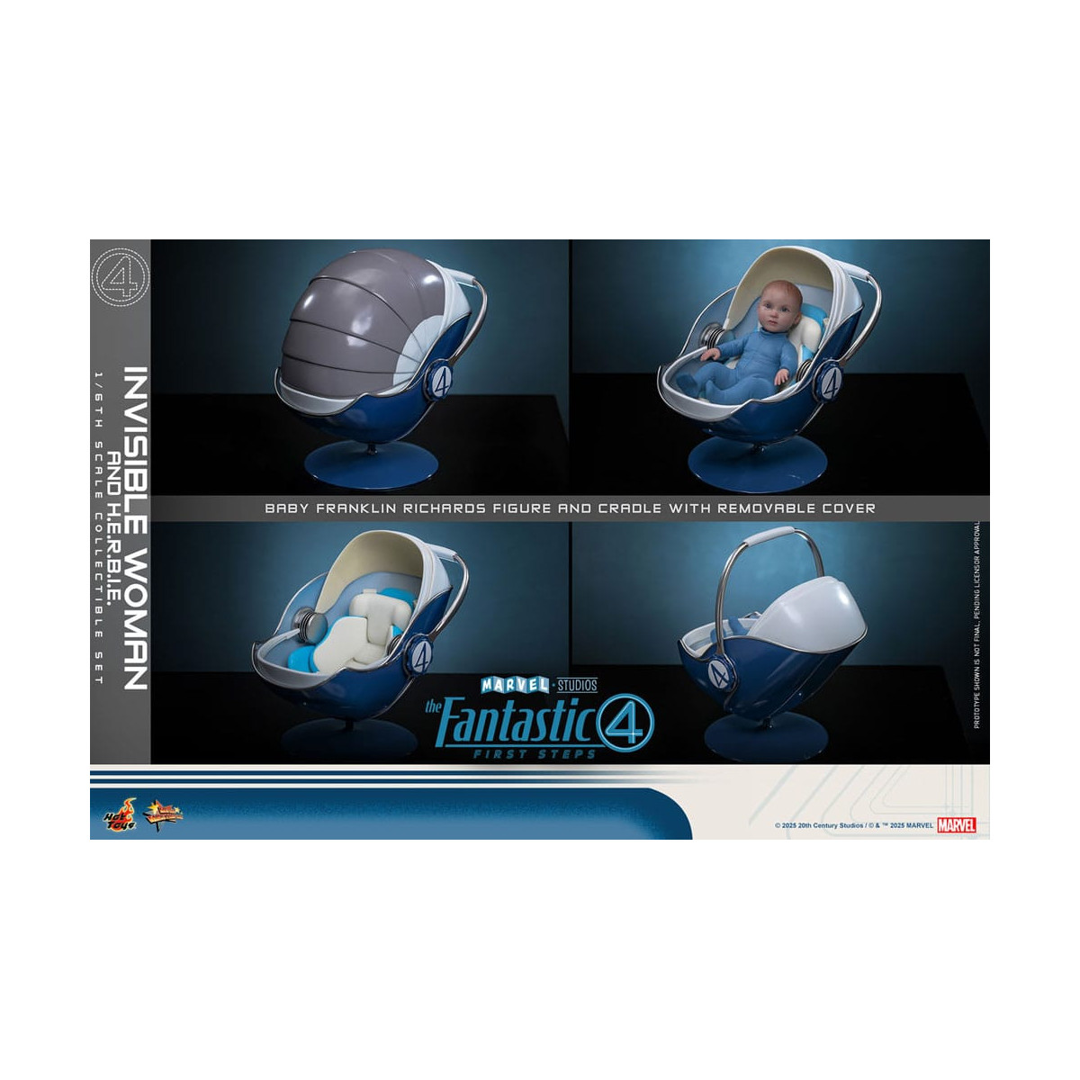 Hot Toys Marvel - Fantastic Four: First Steps - Mujer Invisible y H.E.R.B.I.E. MMS 1/6 - Sue Storm