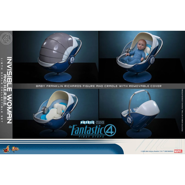 Hot Toys Marvel - Fantastic Four: First Steps - Mujer Invisible y H.E.R.B.I.E. MMS 1/6 - Sue Storm