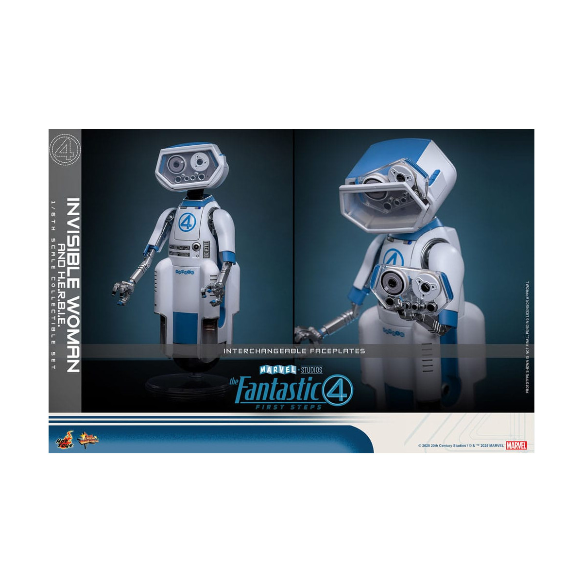 Hot Toys Marvel - Fantastic Four: First Steps - Mujer Invisible y H.E.R.B.I.E. MMS 1/6 - Sue Storm