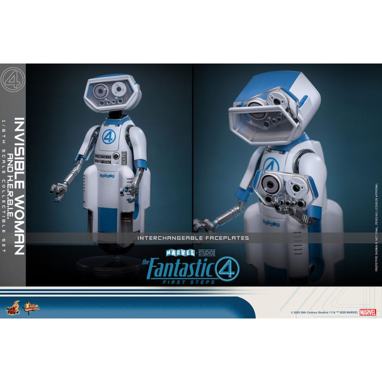 Hot Toys Marvel - Fantastic Four: First Steps - Mujer Invisible y H.E.R.B.I.E. MMS 1/6 - Sue Storm