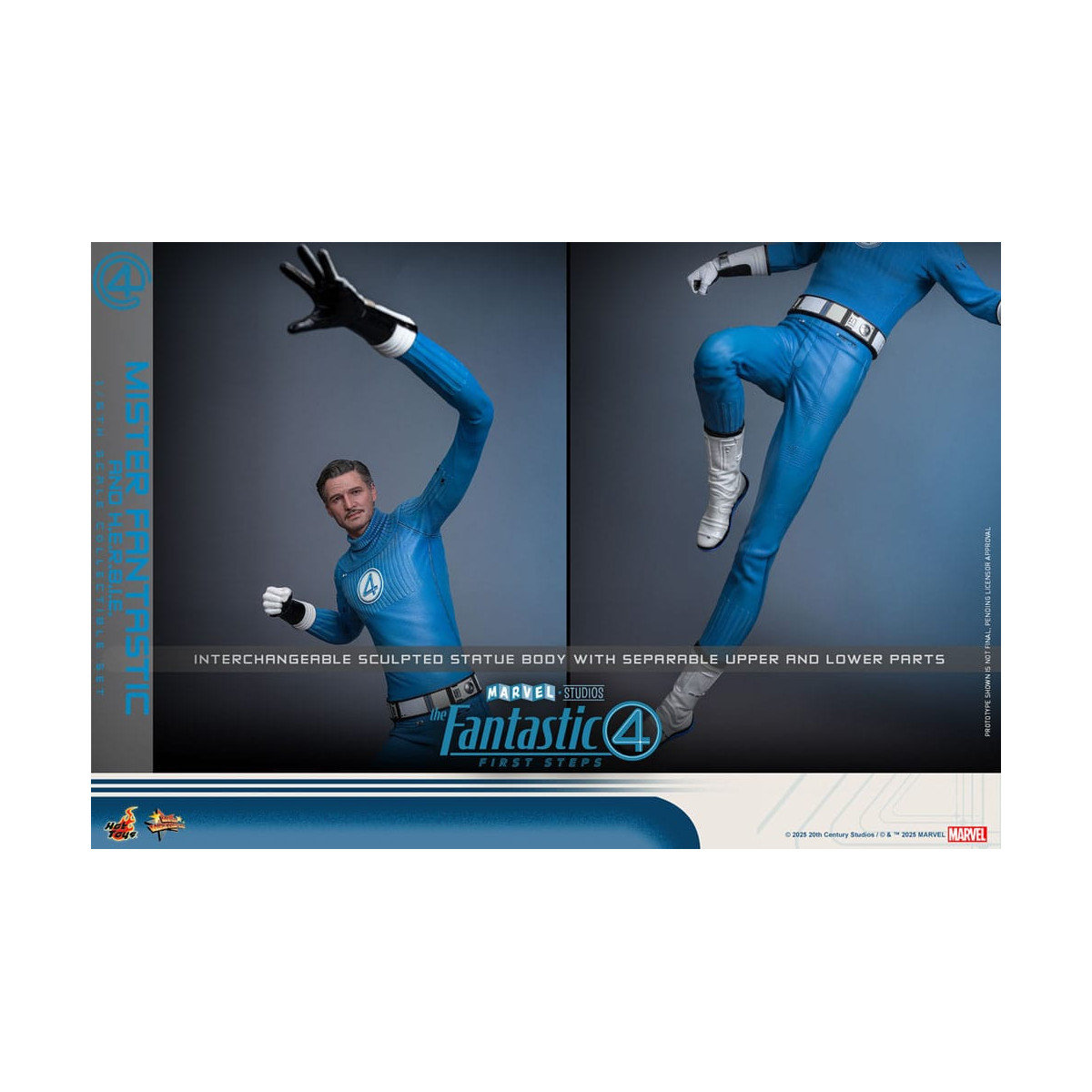 Hot Toys Marvel - Los Cuatro Fantásticos: Primeros Pasos - Mister Fantastic MMS 1/6 - Reed Richards