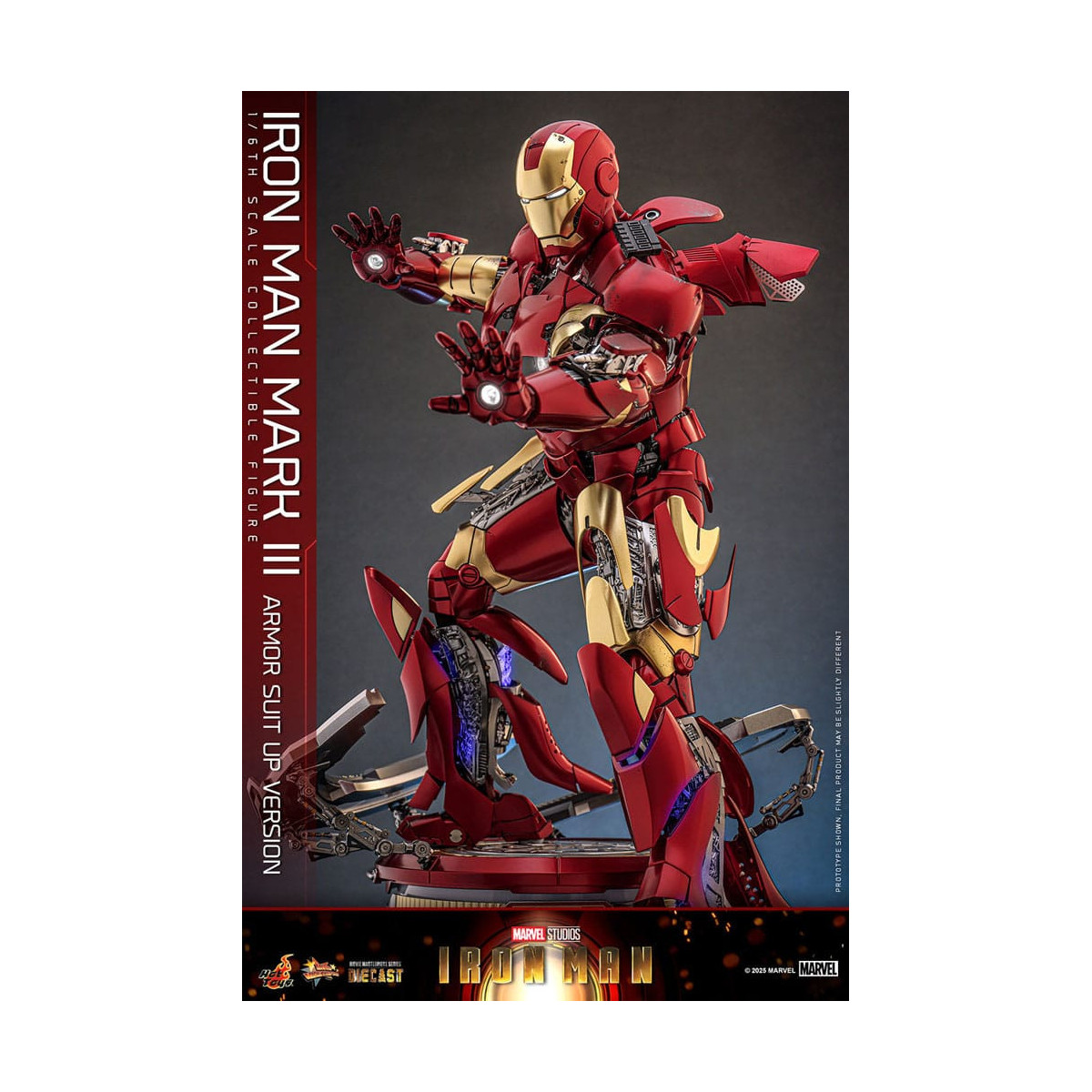 Hot Toys Marvel - Iron Man Mark III (Armor Suit Up Version) Die Cast MMS 1/6