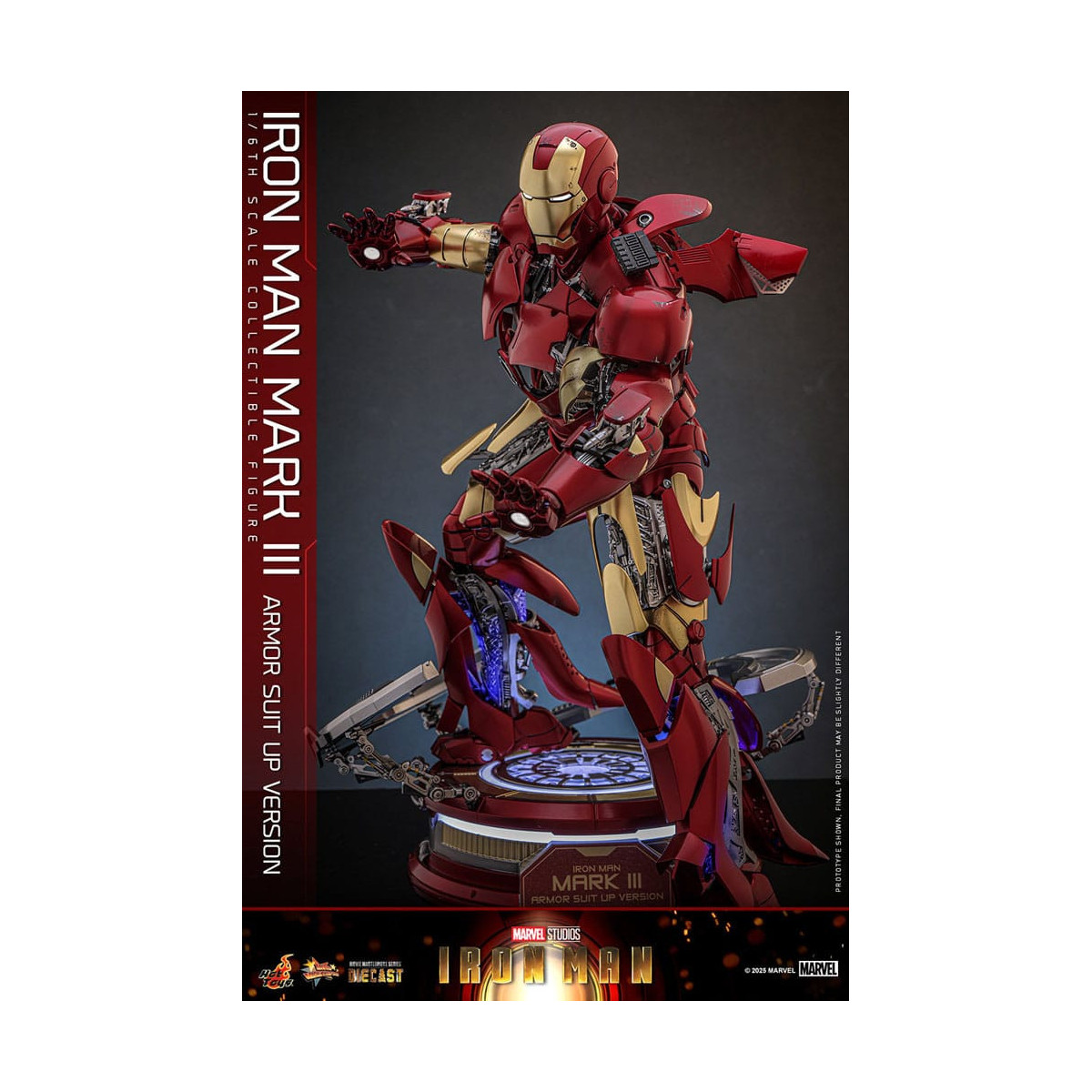 Hot Toys Marvel - Iron Man Mark III (Armor Suit Up Version) Die Cast MMS 1/6