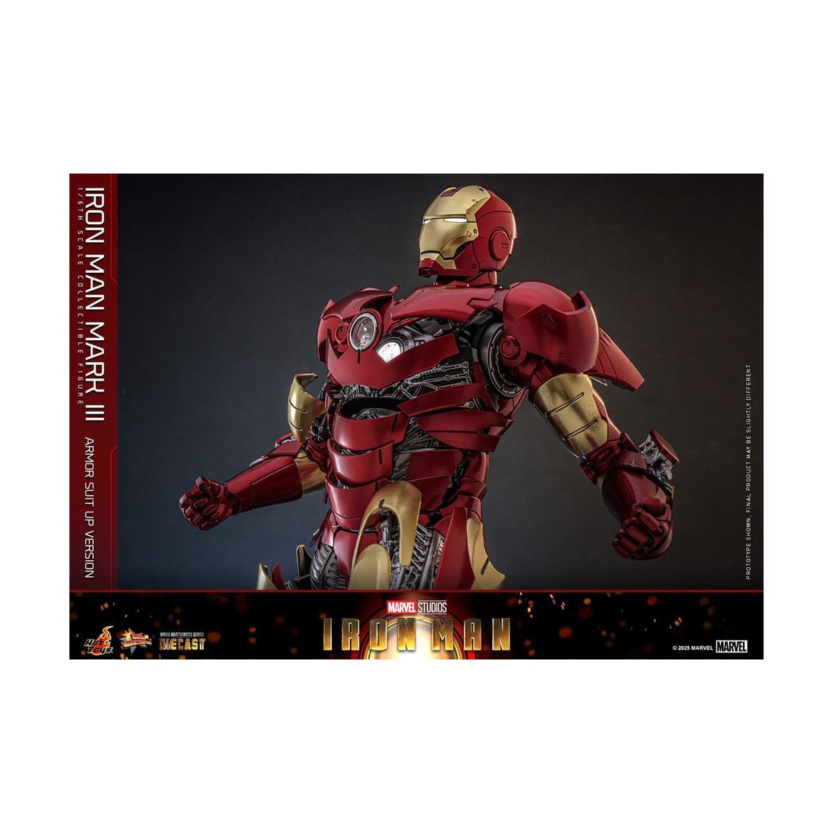 Hot Toys Marvel - Iron Man Mark III (Armor Suit Up Version) Die Cast MMS 1/6