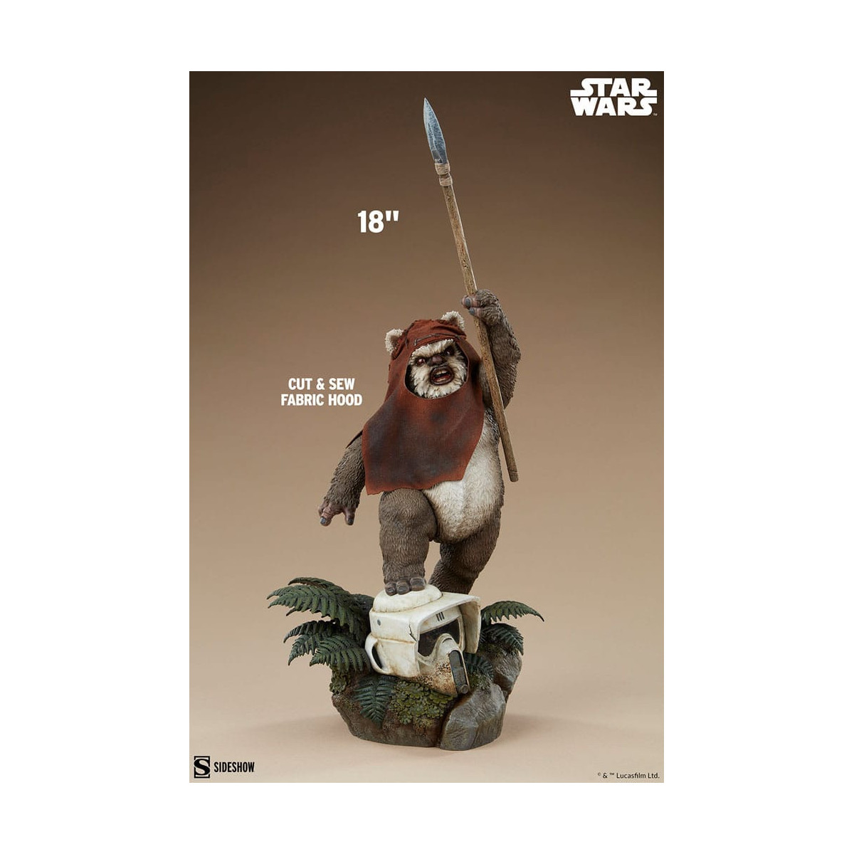 Sideshow Star Wars Wicket Formato Premium 1/4 - El Retorno del Jedi