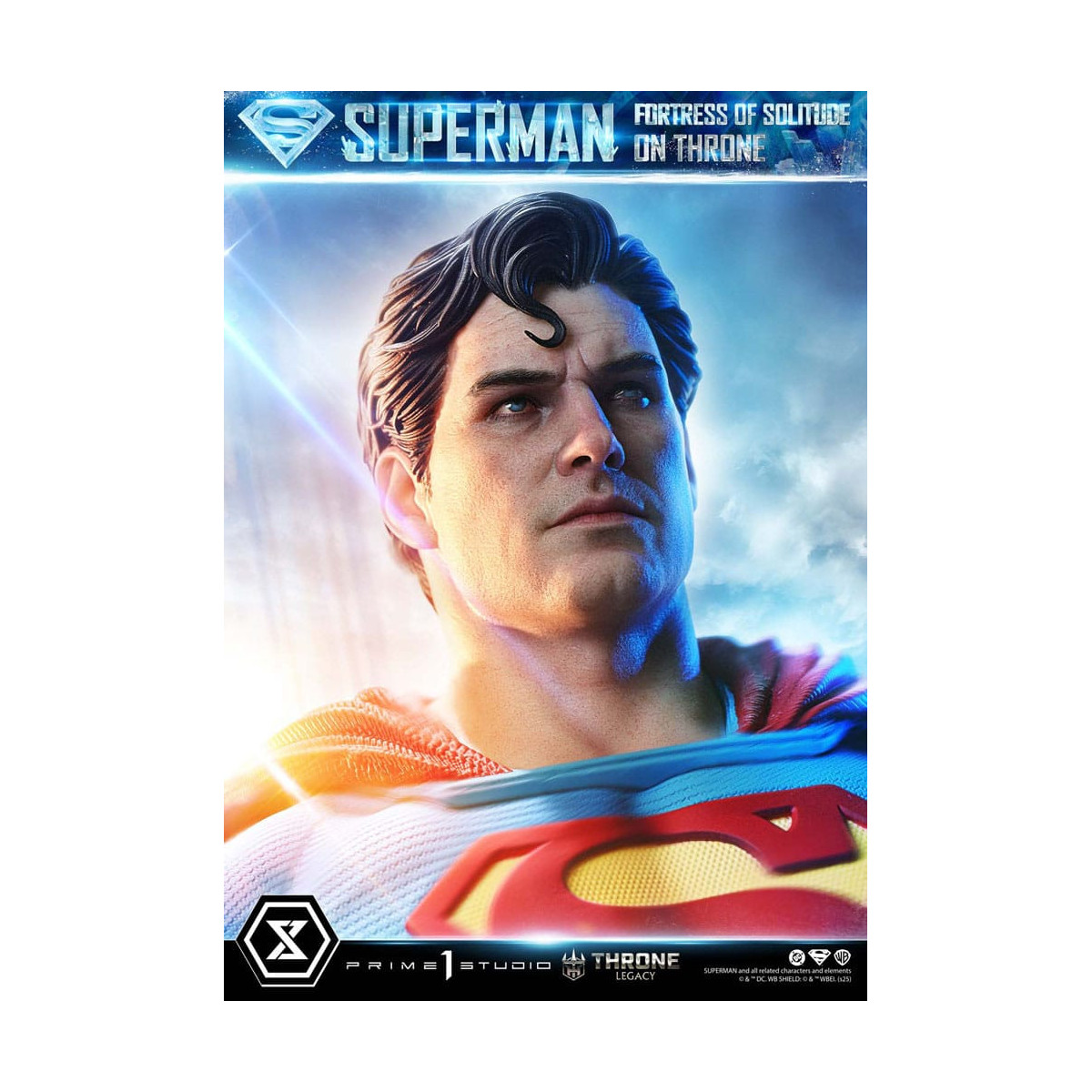 Prime 1 Studio Colección DC Comics Throne Legacy - Superman Fortaleza de la Soledad en el Trono (Diseño de Gabriele Dell'Otto) 1