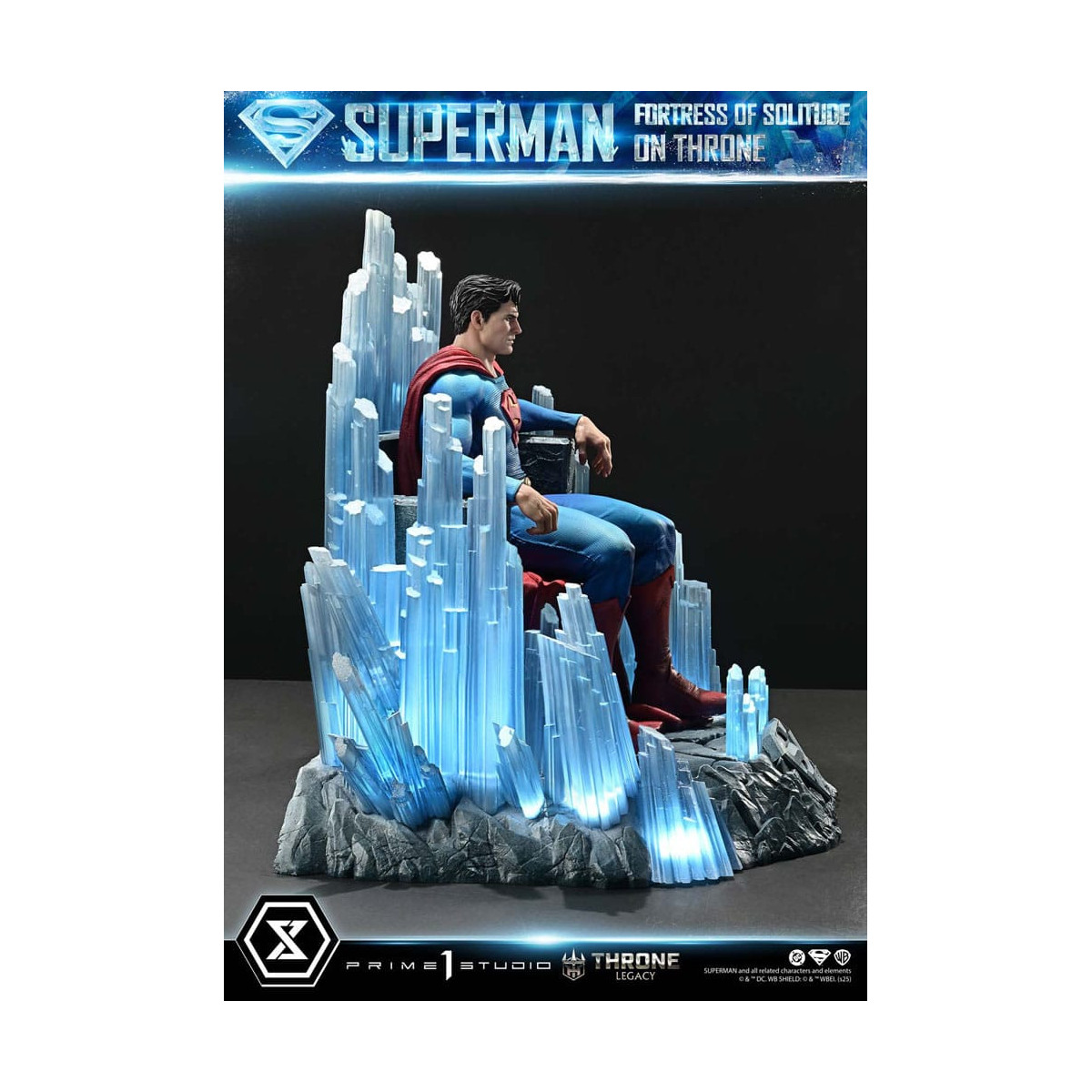 Prime 1 Studio Colección DC Comics Throne Legacy - Superman Fortaleza de la Soledad en el Trono (Diseño de Gabriele Dell'Otto) 1