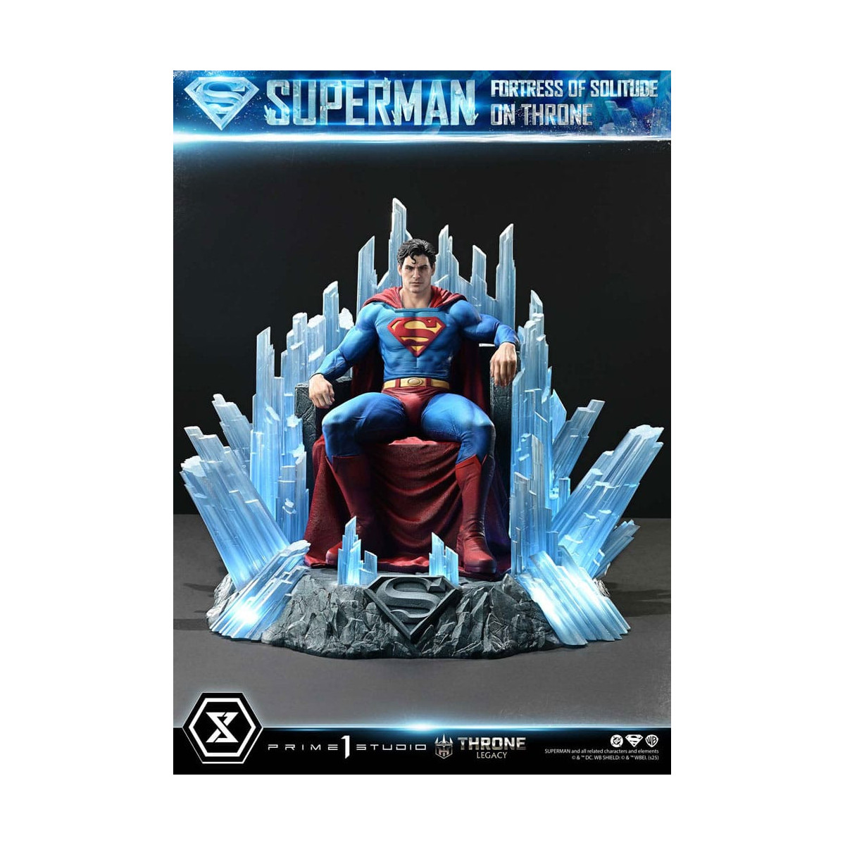 Prime 1 Studio Colección DC Comics Throne Legacy - Superman Fortaleza de la Soledad en el Trono (Diseño de Gabriele Dell'Otto) 1