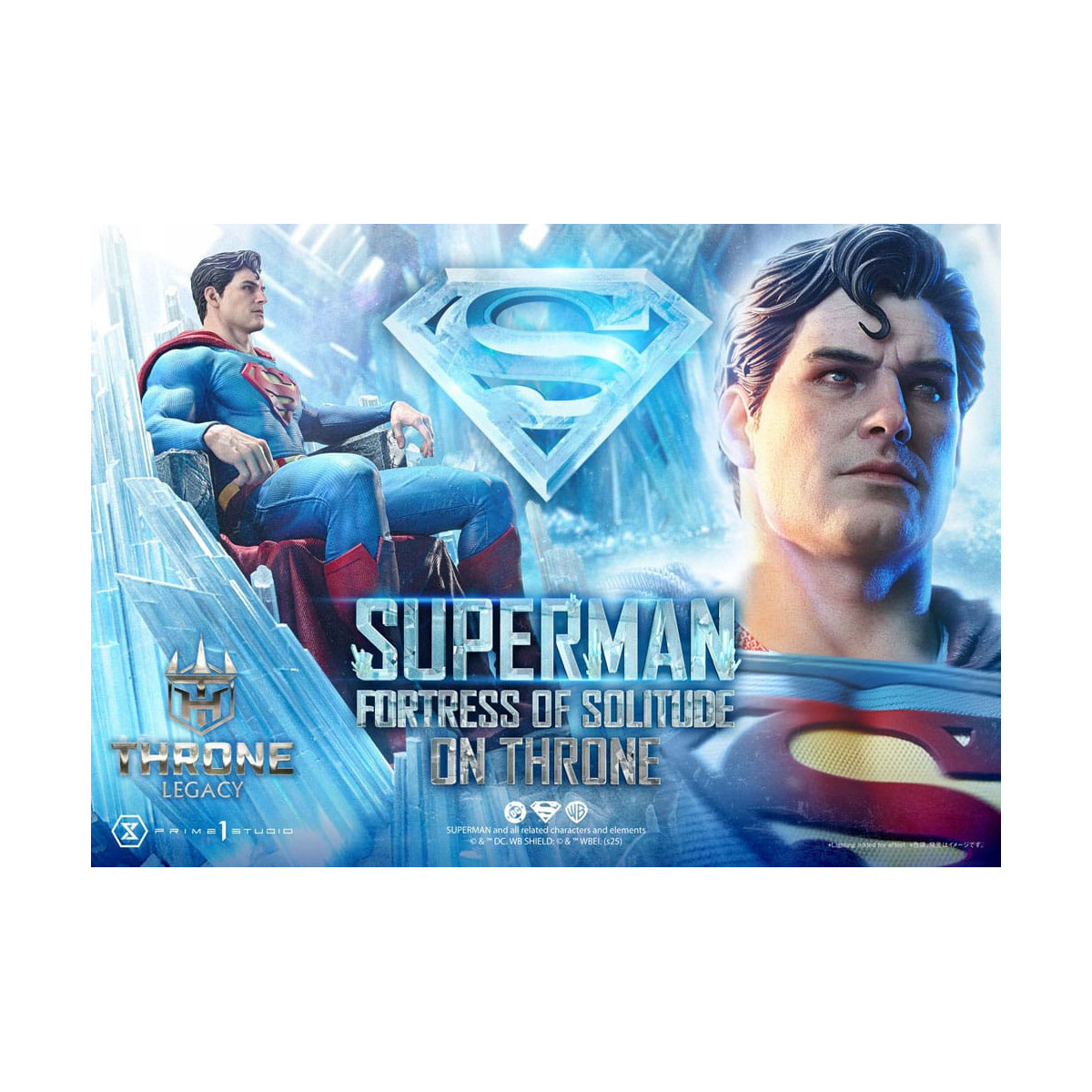 Prime 1 Studio Colección DC Comics Throne Legacy - Superman Fortaleza de la Soledad en el Trono (Diseño de Gabriele Dell'Otto) 1