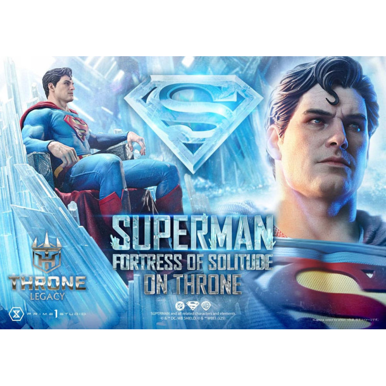 Prime 1 Studio Colección DC Comics Throne Legacy - Superman Fortaleza de la Soledad en el Trono (Diseño de Gabriele Dell'Otto) 1