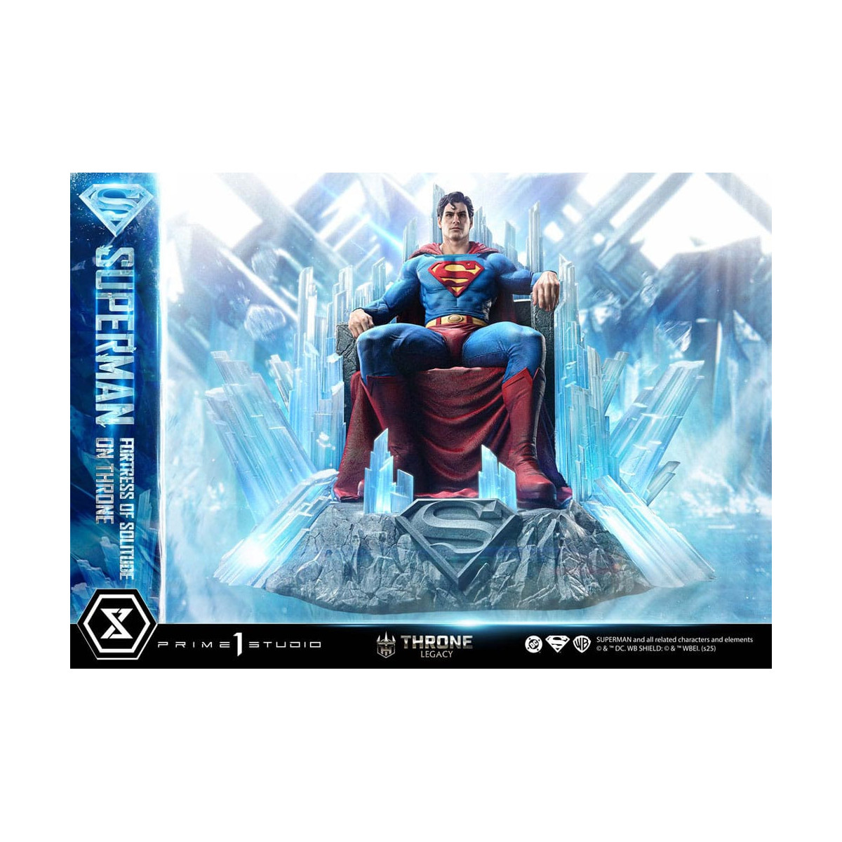 Prime 1 Studio Colección DC Comics Throne Legacy - Superman Fortaleza de la Soledad en el Trono (Diseño de Gabriele Dell'Otto) 1
