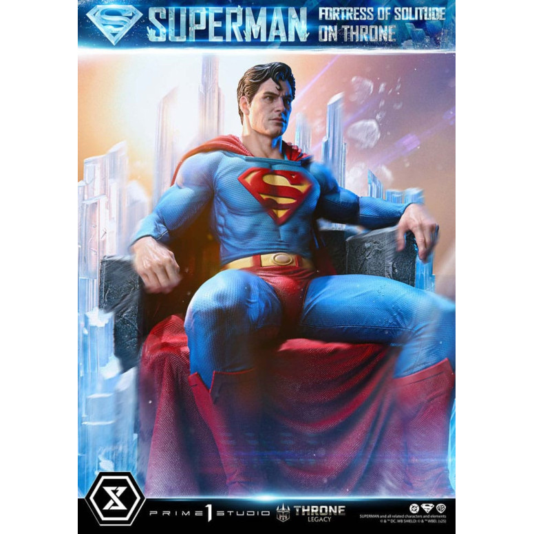 Prime 1 Studio Colección DC Comics Throne Legacy - Superman Fortaleza de la Soledad en el Trono (Diseño de Gabriele Dell'Otto) 1