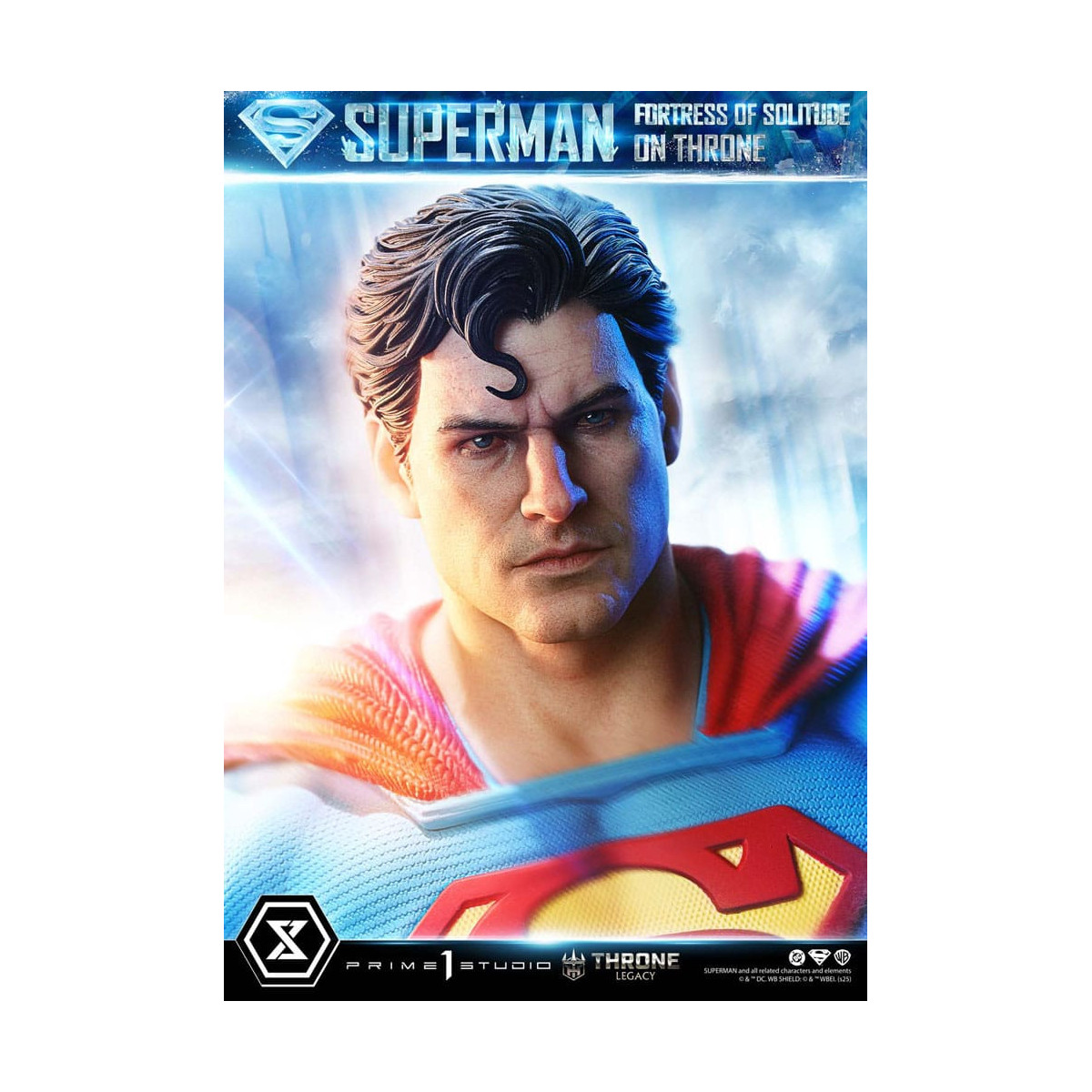 Prime 1 Studio Colección DC Comics Throne Legacy - Superman Fortaleza de la Soledad en el Trono (Diseño de Gabriele Dell'Otto) 1