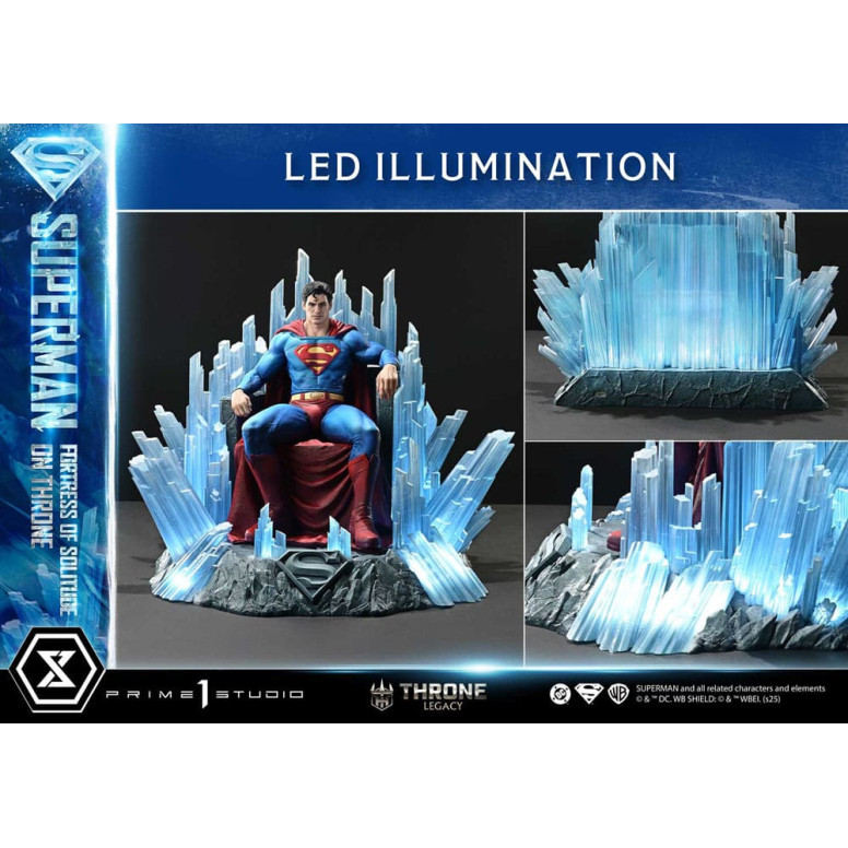 Prime 1 Studio Colección DC Comics Throne Legacy - Superman Fortaleza de la Soledad en el Trono (Diseño de Gabriele Dell'Otto) 1
