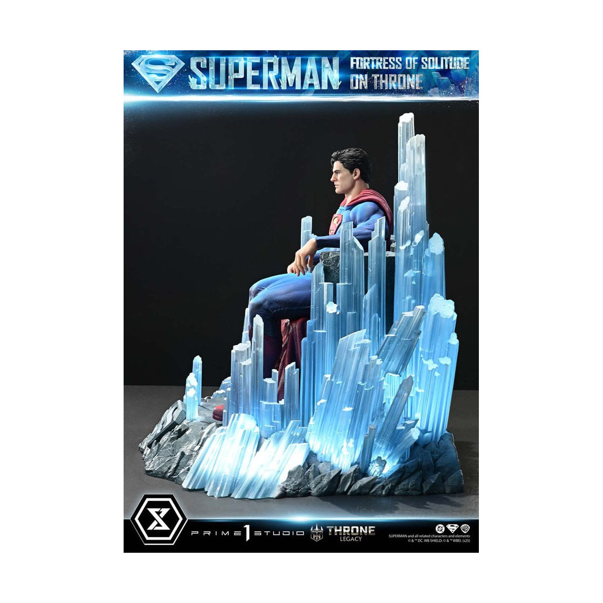 Prime 1 Studio Colección DC Comics Throne Legacy - Superman Fortaleza de la Soledad en el Trono (Diseño de Gabriele Dell'Otto) 1
