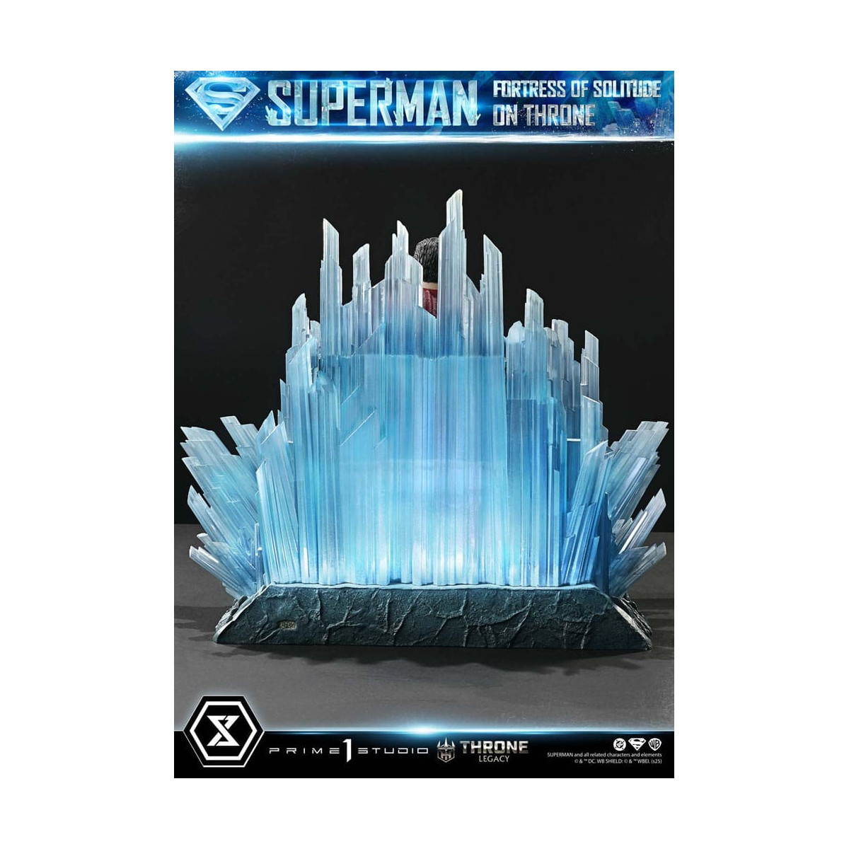 Prime 1 Studio Colección DC Comics Throne Legacy - Superman Fortaleza de la Soledad en el Trono (Diseño de Gabriele Dell'Otto) 1