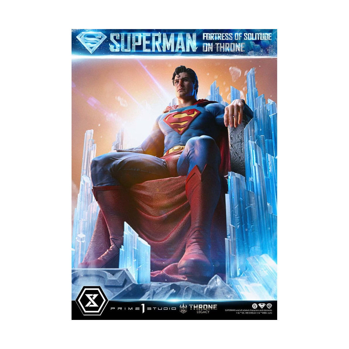 Prime 1 Studio Colección DC Comics Throne Legacy - Superman Fortaleza de la Soledad en el Trono (Diseño de Gabriele Dell'Otto) 1