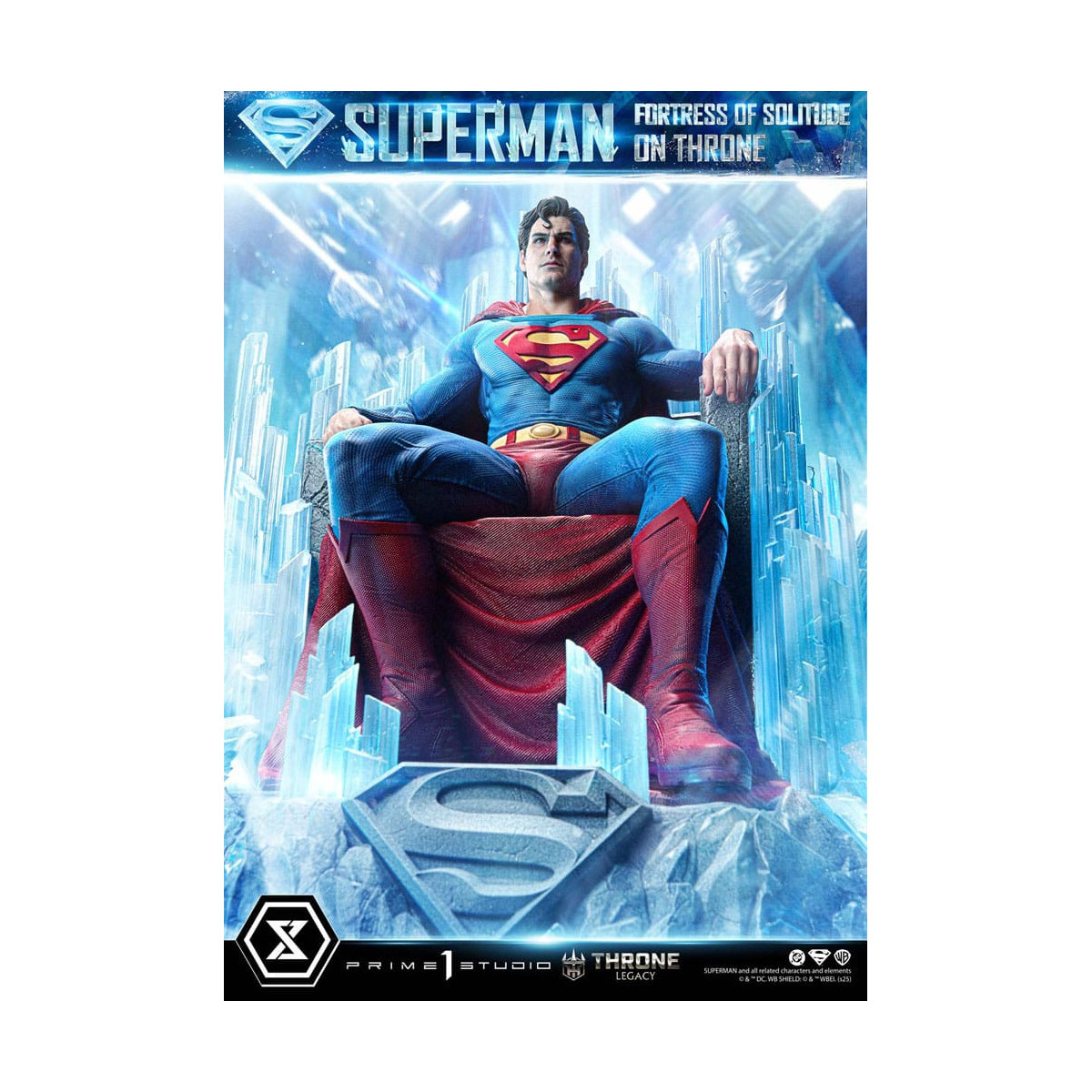Prime 1 Studio Colección DC Comics Throne Legacy - Superman Fortaleza de la Soledad en el Trono (Diseño de Gabriele Dell'Otto) 1