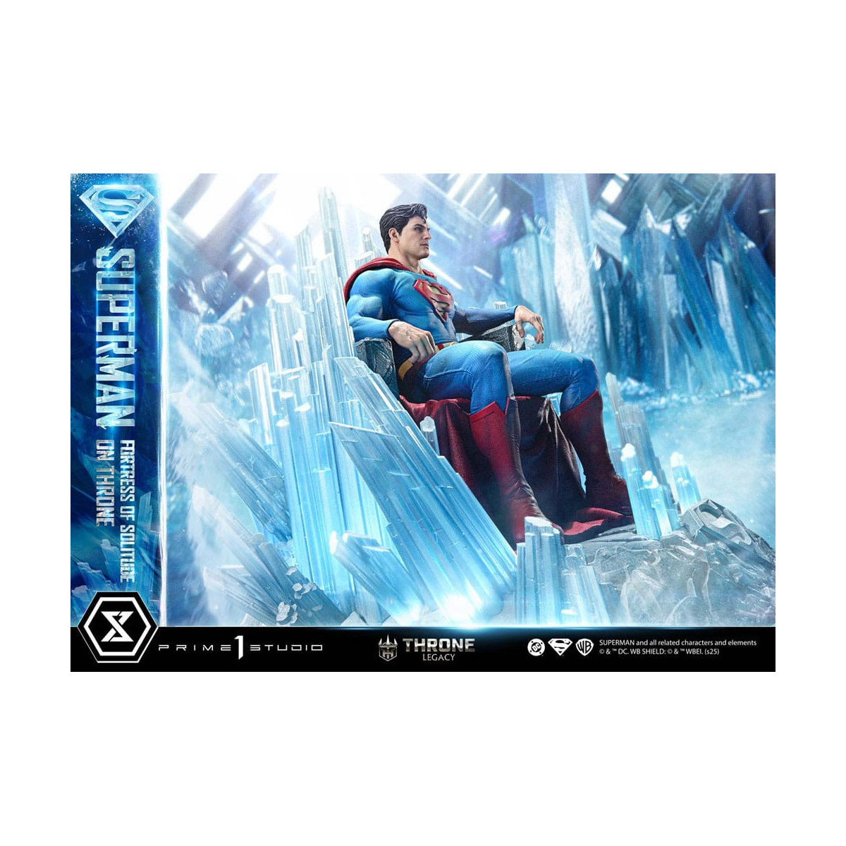 Prime 1 Studio Colección DC Comics Throne Legacy - Superman Fortaleza de la Soledad en el Trono (Diseño de Gabriele Dell'Otto) 1