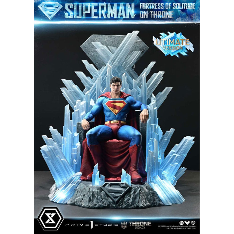 Prime 1 Studio DC Comics Throne Legacy Collection - Superman Fortaleza de la Soledad en el Trono Versión Ultimate