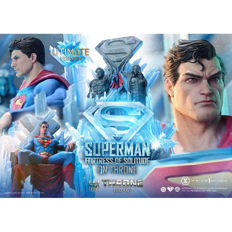 Prime 1 Studio DC Comics Throne Legacy Collection - Superman Fortaleza de la Soledad en el Trono Versión Ultimate