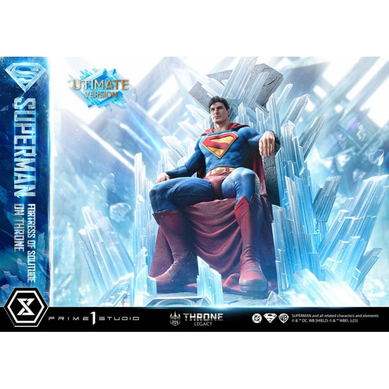 Prime 1 Studio DC Comics Throne Legacy Collection - Superman Fortaleza de la Soledad en el Trono Versión Ultimate