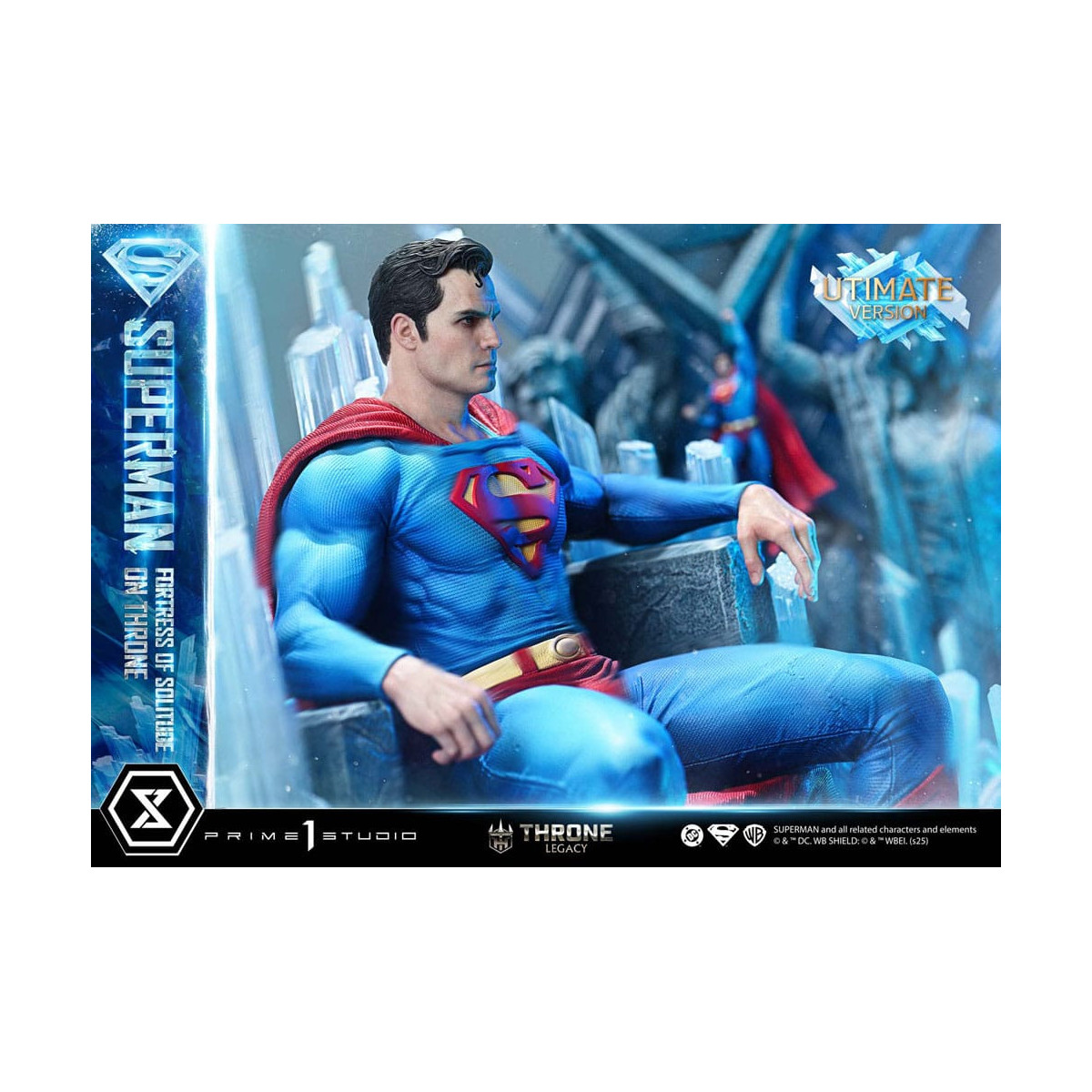 Prime 1 Studio DC Comics Throne Legacy Collection - Superman Fortaleza de la Soledad en el Trono Versión Ultimate