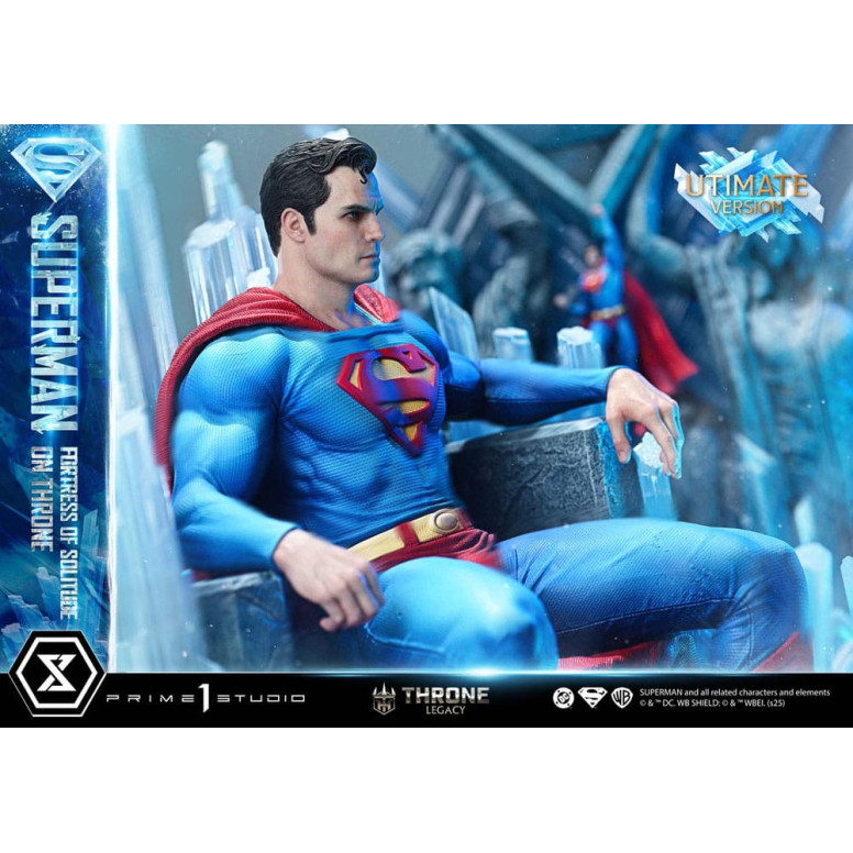 Prime 1 Studio DC Comics Throne Legacy Collection - Superman Fortaleza de la Soledad en el Trono Versión Ultimate