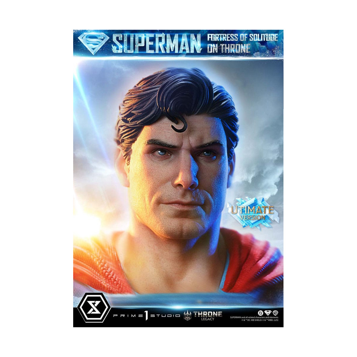 Prime 1 Studio DC Comics Throne Legacy Collection - Superman Fortaleza de la Soledad en el Trono Versión Ultimate