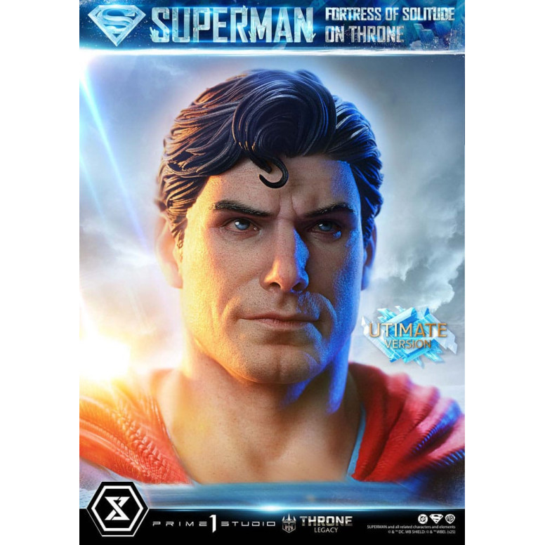 Prime 1 Studio DC Comics Throne Legacy Collection - Superman Fortaleza de la Soledad en el Trono Versión Ultimate
