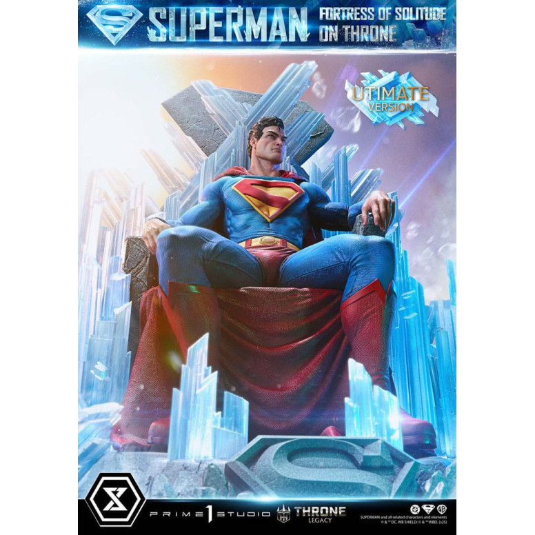 Prime 1 Studio DC Comics Throne Legacy Collection - Superman Fortaleza de la Soledad en el Trono Versión Ultimate