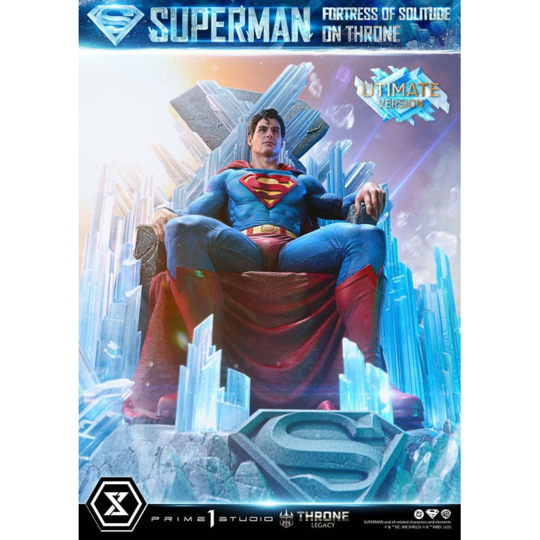 Prime 1 Studio DC Comics Throne Legacy Collection - Superman Fortaleza de la Soledad en el Trono Versión Ultimate