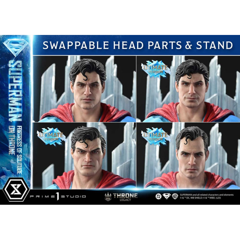 Prime 1 Studio DC Comics Throne Legacy Collection - Superman Fortaleza de la Soledad en el Trono Versión Ultimate