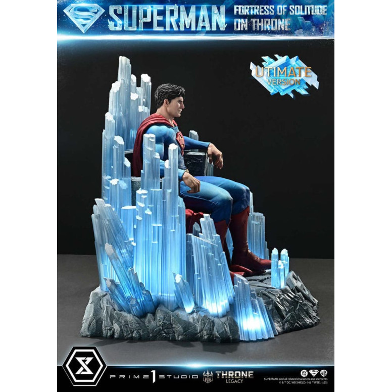Prime 1 Studio DC Comics Throne Legacy Collection - Superman Fortaleza de la Soledad en el Trono Versión Ultimate