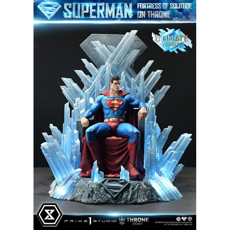 Prime 1 Studio DC Comics Throne Legacy Collection - Superman Fortaleza de la Soledad en el Trono Versión Ultimate