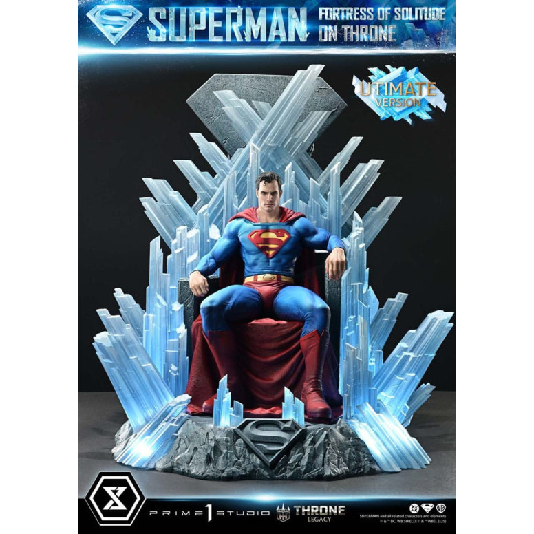 Prime 1 Studio DC Comics Throne Legacy Collection - Superman Fortaleza de la Soledad en el Trono Versión Ultimate