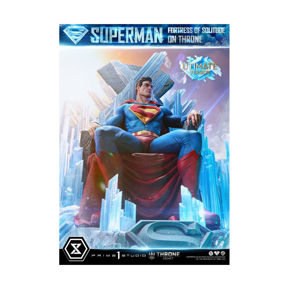 Prime 1 Studio DC Comics Throne Legacy Collection - Superman Fortaleza de la Soledad en Throne Ultimate Bonus Version