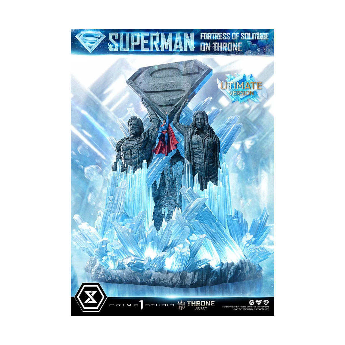 Prime 1 Studio DC Comics Throne Legacy Collection - Superman Fortaleza de la Soledad en Throne Ultimate Bonus Version