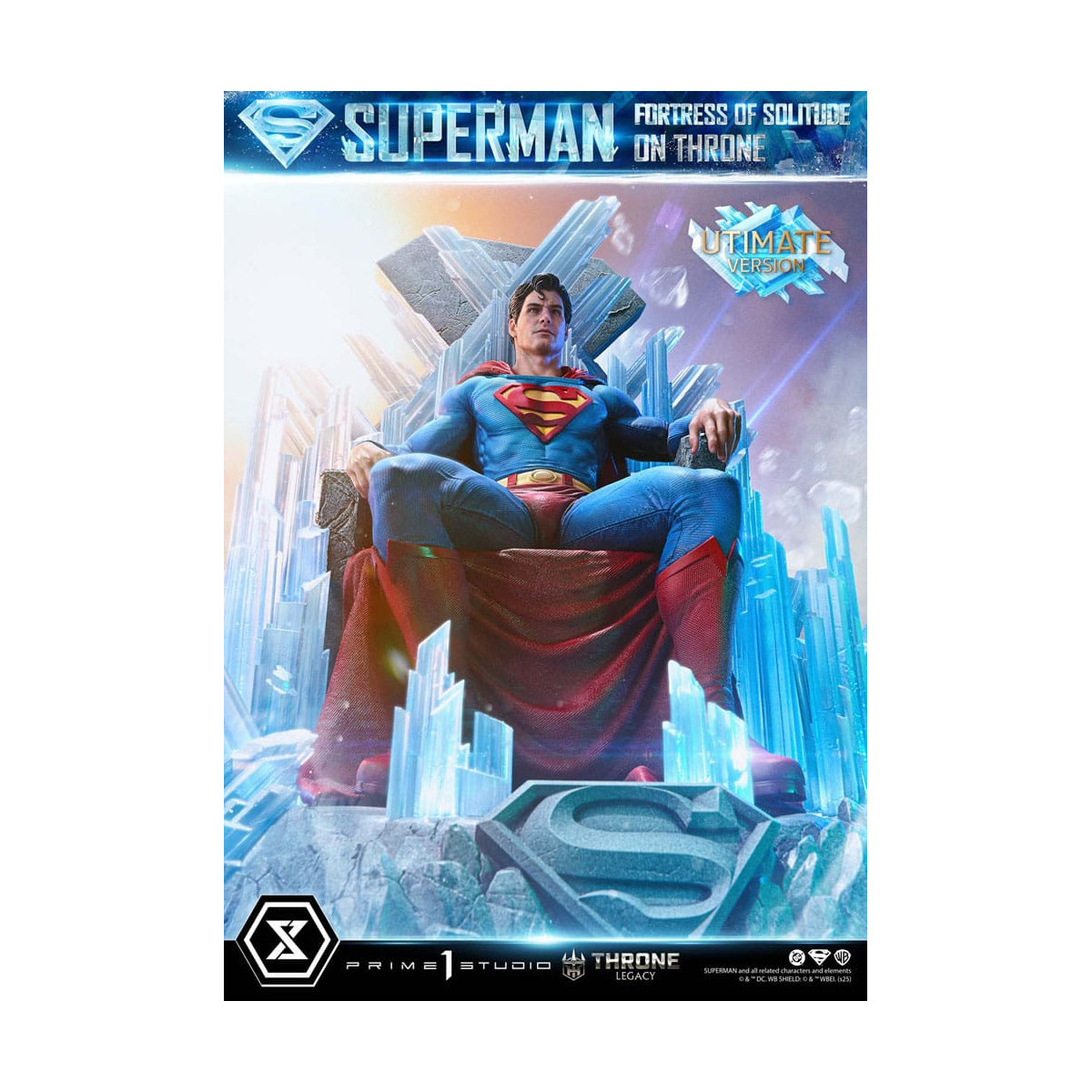Prime 1 Studio DC Comics Throne Legacy Collection - Superman Fortaleza de la Soledad en Throne Ultimate Bonus Version