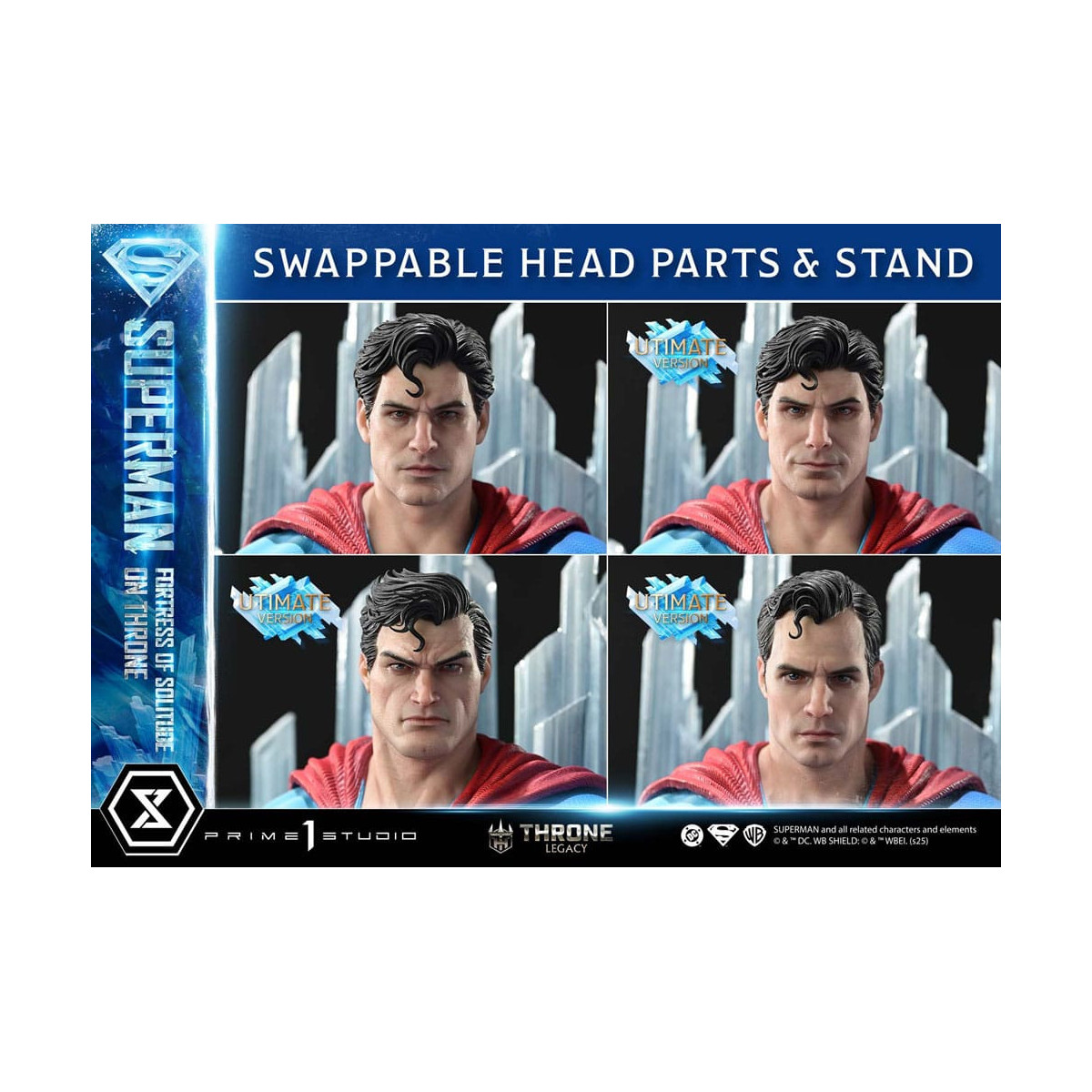Prime 1 Studio DC Comics Throne Legacy Collection - Superman Fortaleza de la Soledad en Throne Ultimate Bonus Version